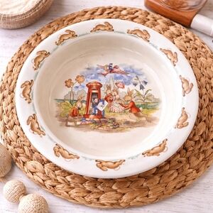 Royal Doulton Bunnykins Children’s Bowl | Vintage Bunny Rabbit Dish
